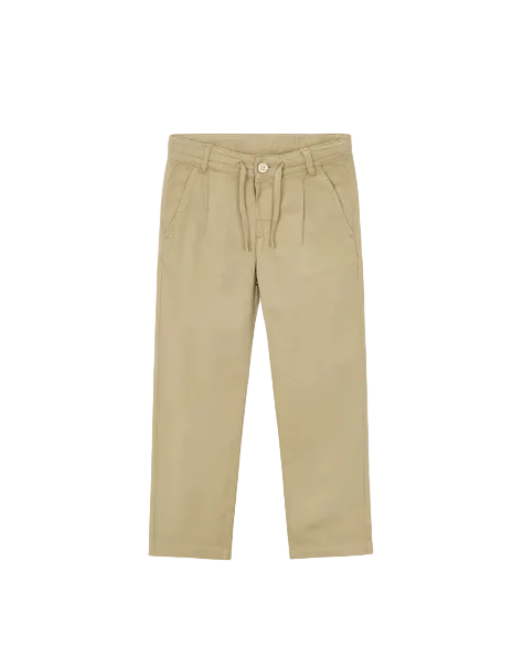 Mocha Linen Relaxed Chino Pants