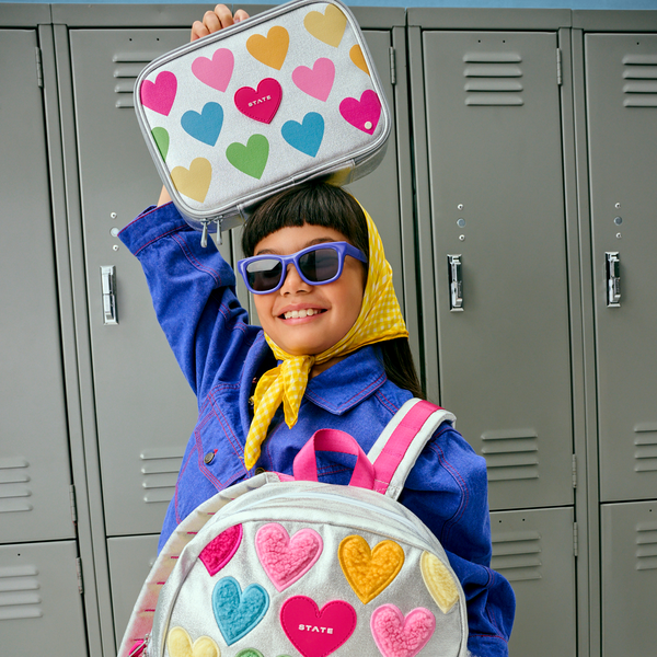 Rodger Lunch Box- Happy Fuzzy Hearts