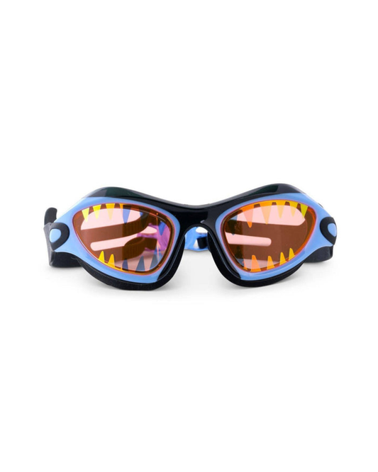 Black Chomp Shark Theme Kids' Swim Goggles
