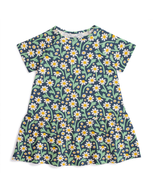 Milwaukee Dress - Bold Daisies Navy
