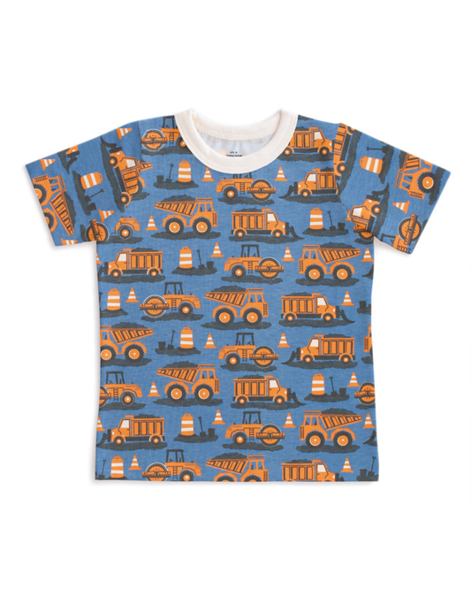 Short Sleeve Tee - Roadwork Orange & Blue