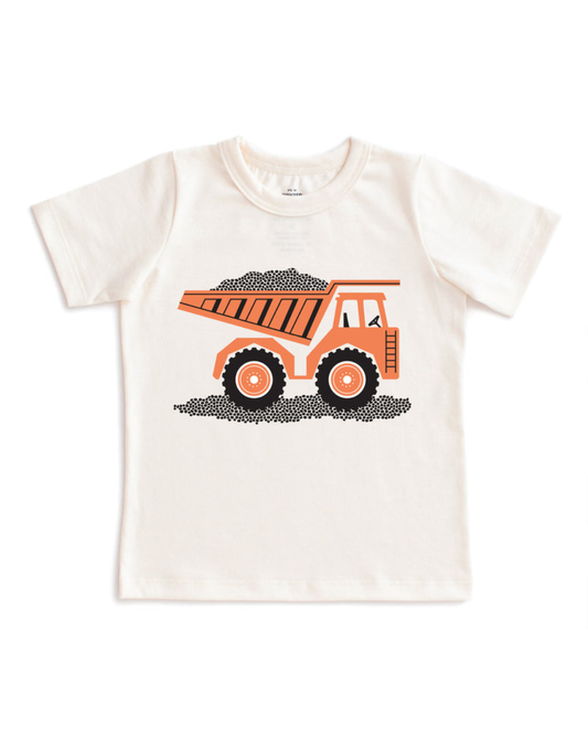 Short Sleeve Tee - Dump Truck Natural
