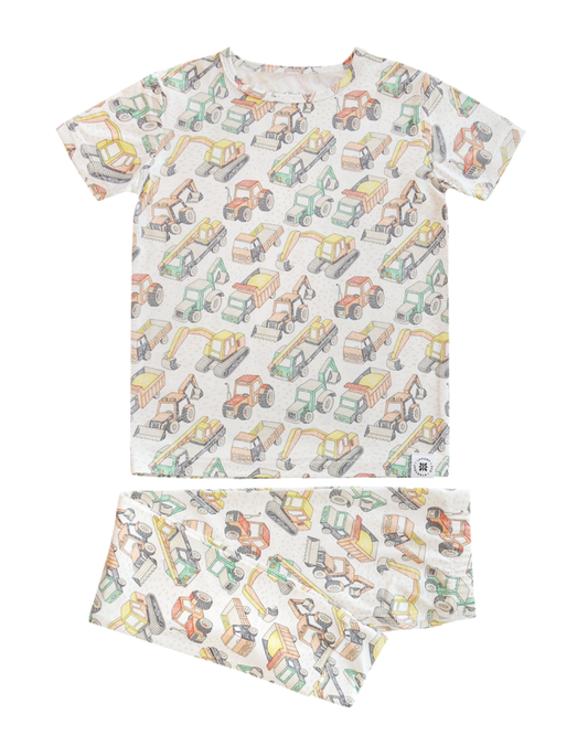 Busy Building Short Sleeve Pajama