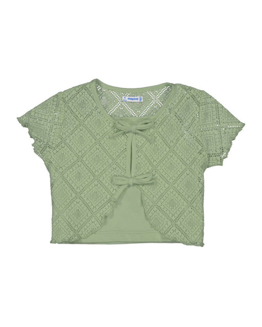 Moss Crochet T-Shirt Set
