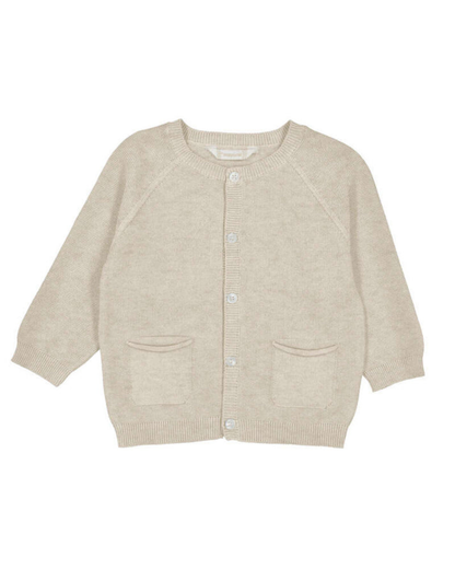 Oat Knit Crew Baby Cardigan