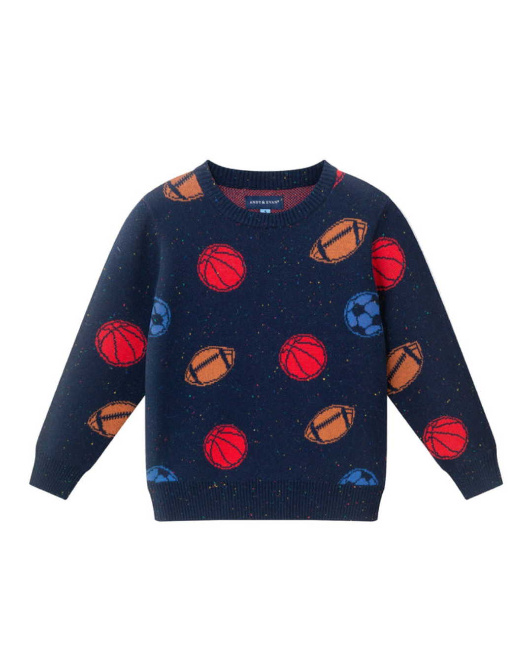 Navy Sports Kids Sweater