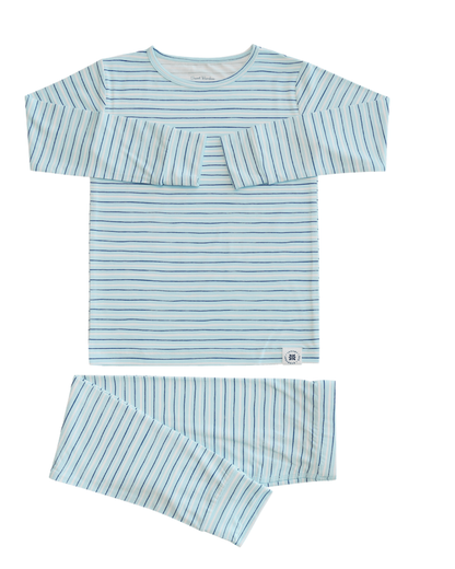 Blue Stripe Long Sleeve and Pants Pajama