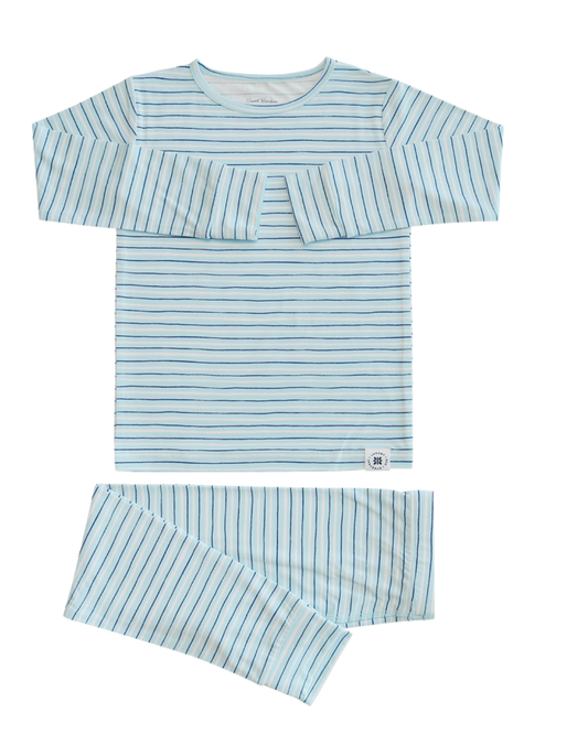 Blue Stripe Long Sleeve and Pants Pajama