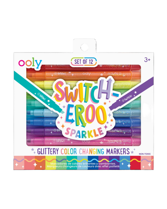 Sparkle Glittery Color Changing Markers (Set of 12)