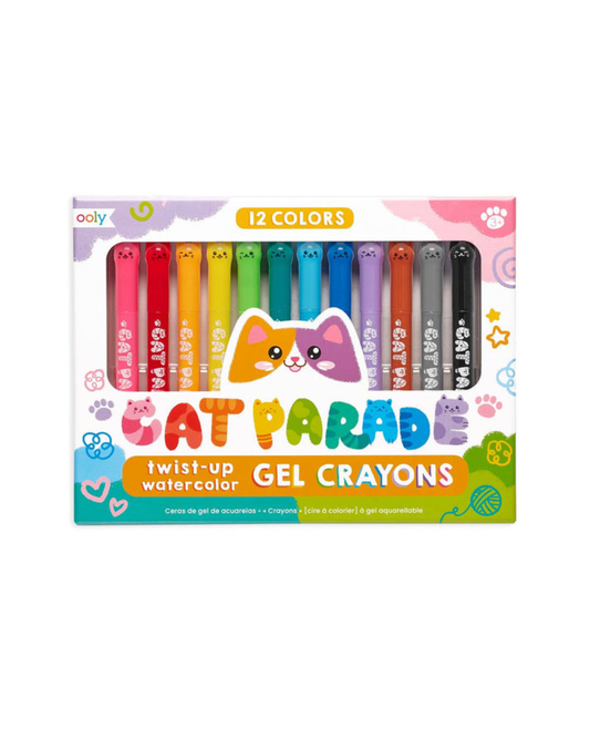 Cat Parade Gel Crayons - Set of 12