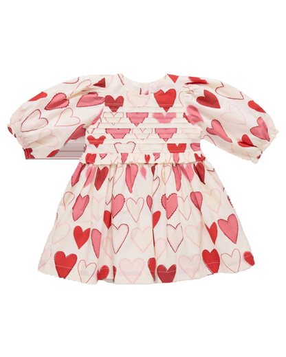 Renee Dress Gradient Hearts Dress