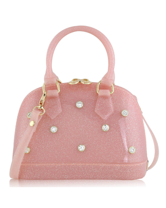 Light Pink Rhinestone Cate Purse