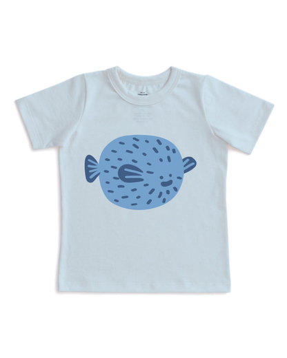 Short-Sleeve Graphic Tee- Puffer Fish