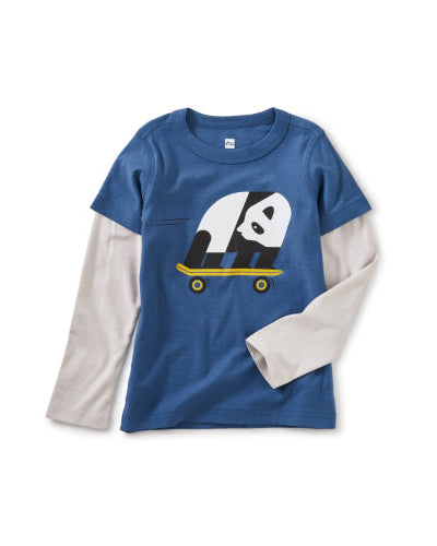 Skater Panda Layered Tee