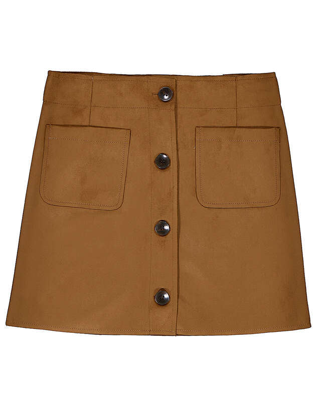 Suede Skirt- Caramel