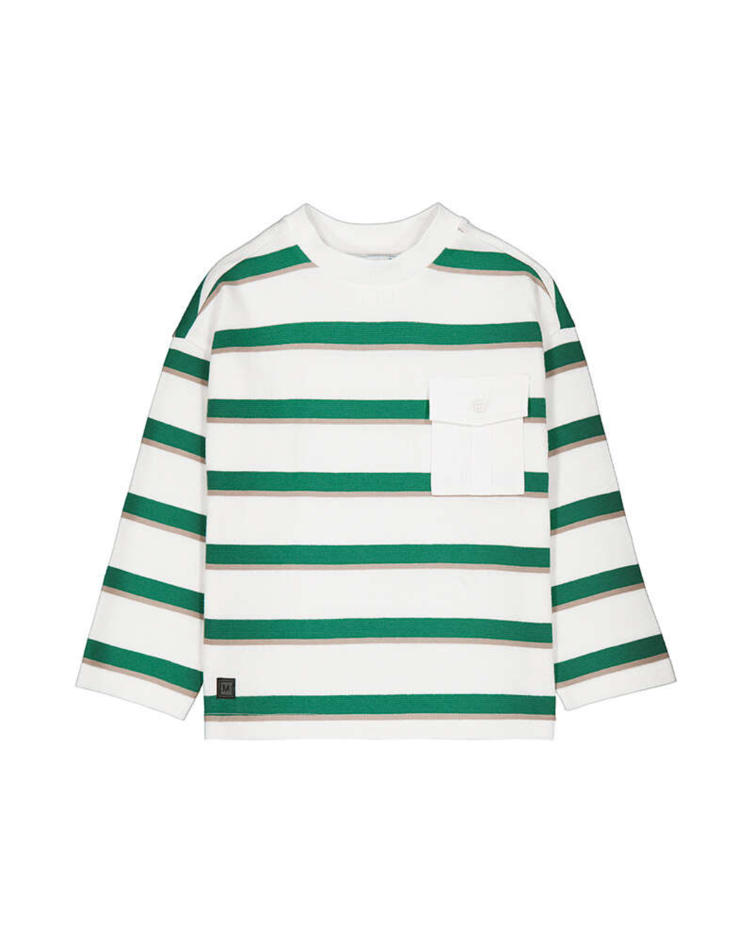 Long Sleeve Stripes T-Shirt- Tofu