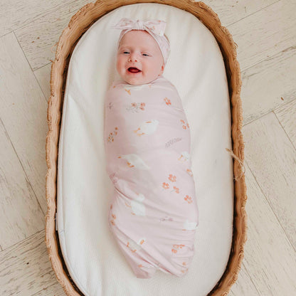 Knit Swaddle Blanket- Gigi