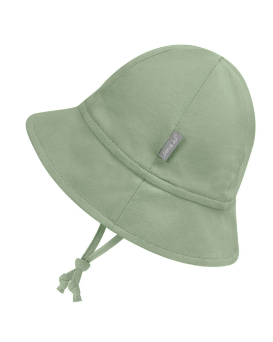 Juniper Green Cozy Cotton Baby Bucket Hat
