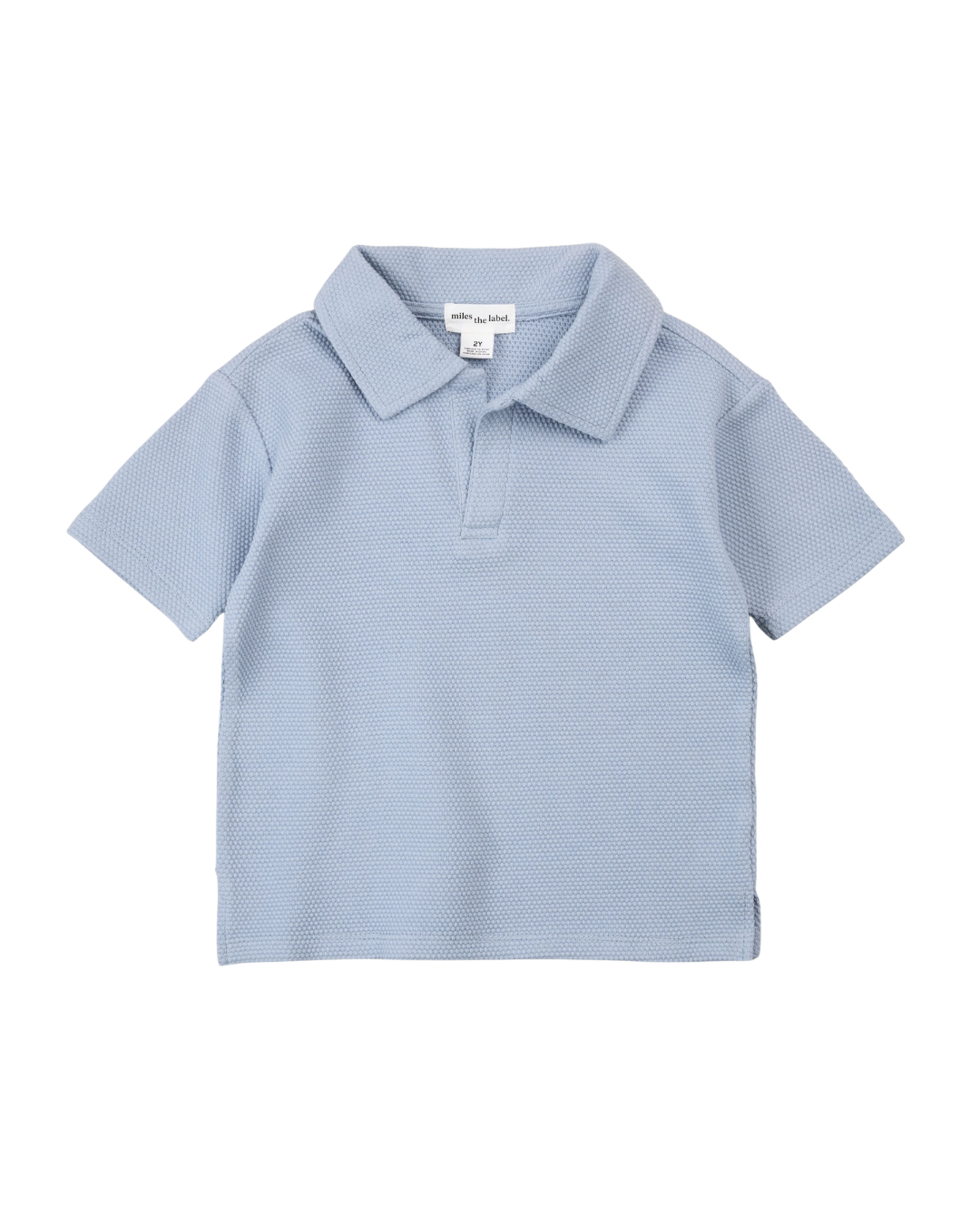 Dusty Blue Polo Short Set