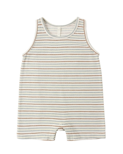 Vintage Stripe Sleeveless One-Piece