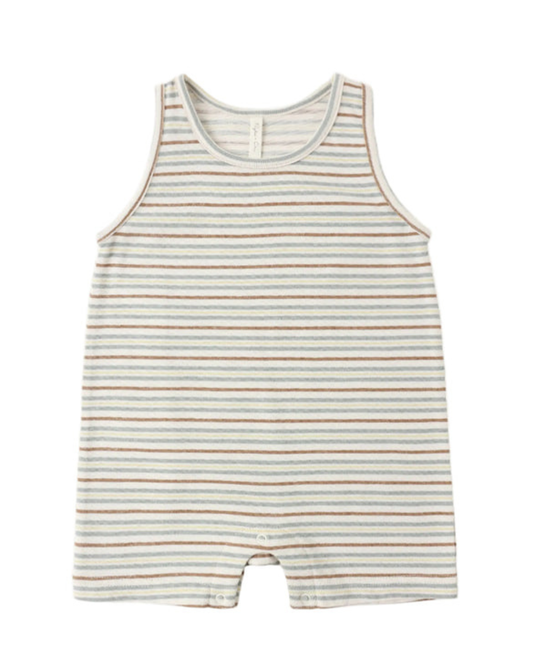 Vintage Stripe Sleeveless One-Piece