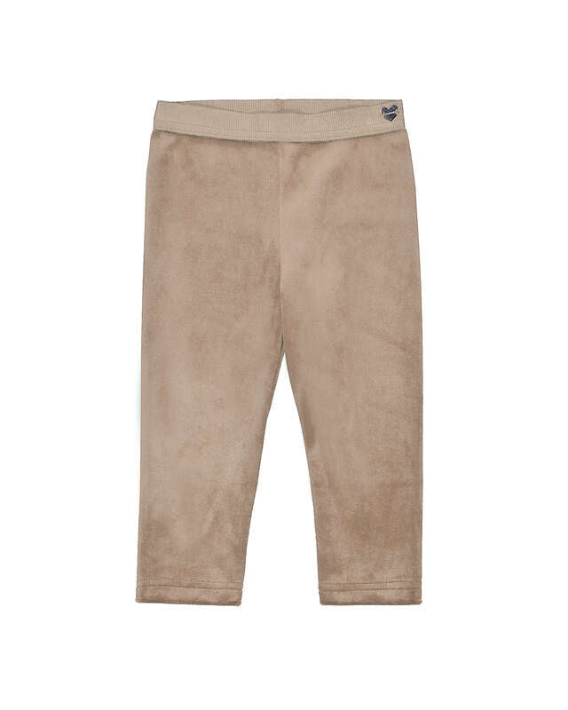 Basic Velvet Leggings- Walnut