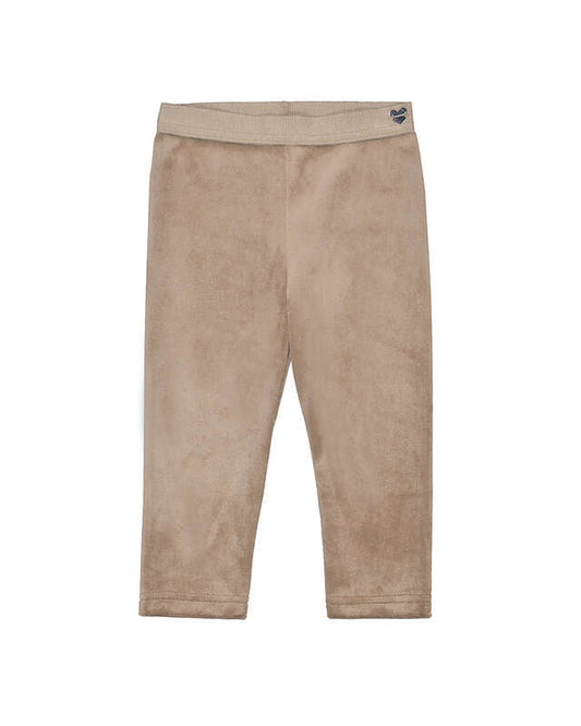 Basic Velvet Leggings- Walnut