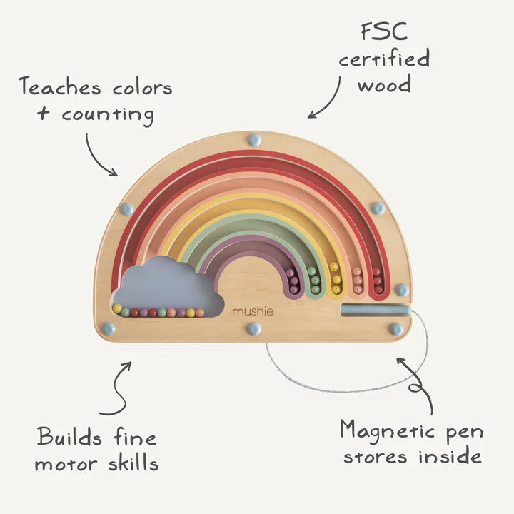 Wooden Magnetic Rainbow Maze