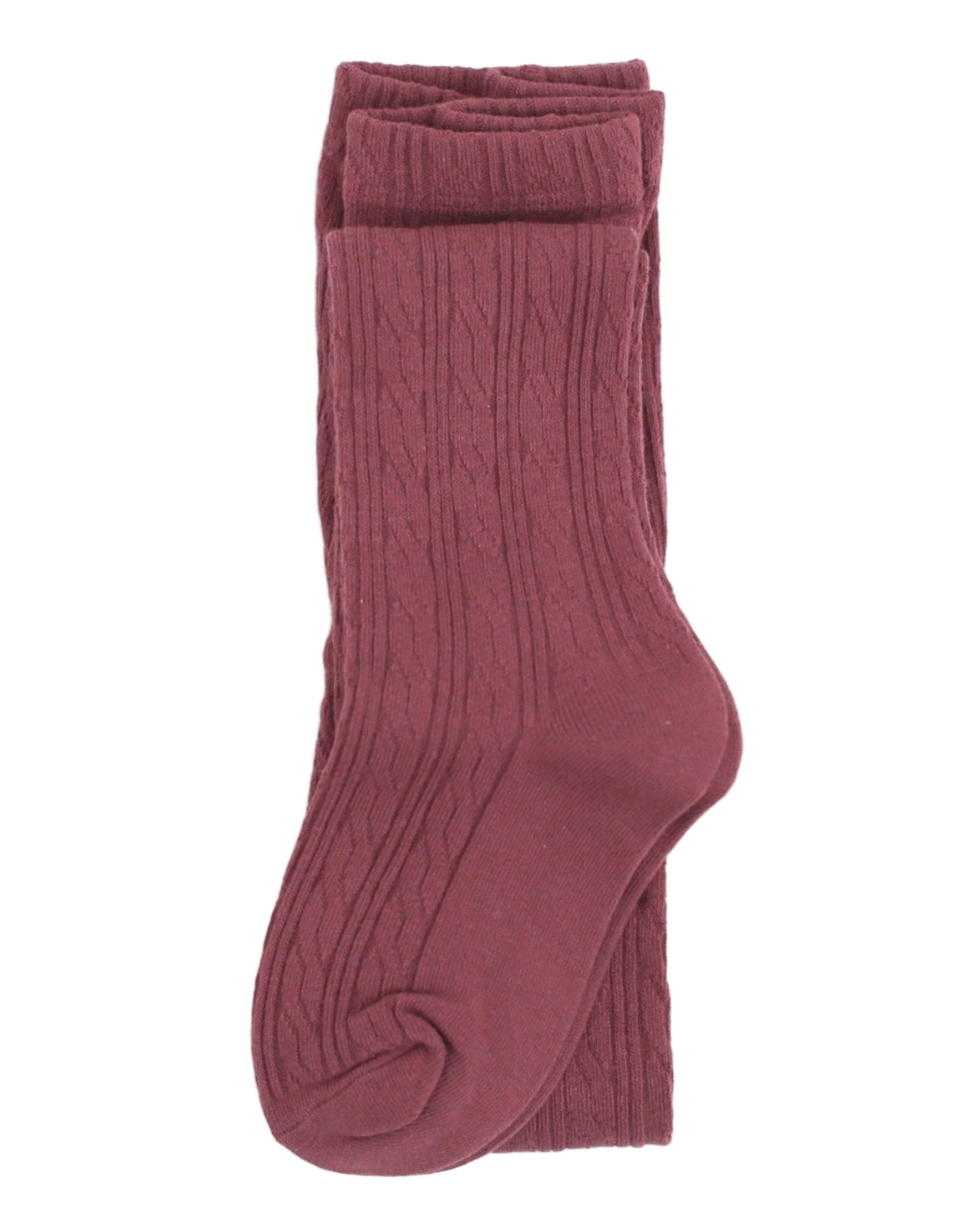 Mulberry Cable Knit Tights