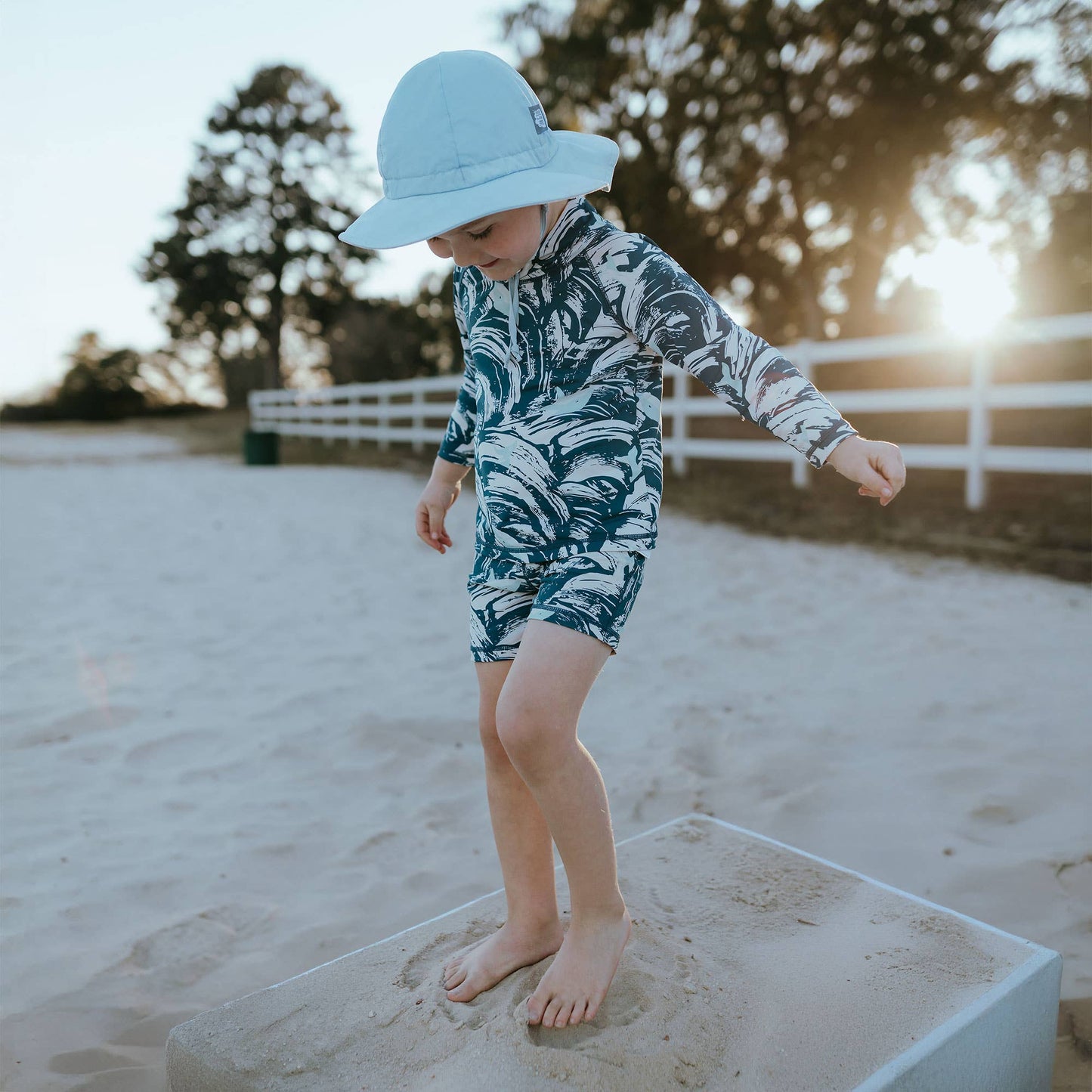 Light Blue | Cotton Floppy Sun Hat