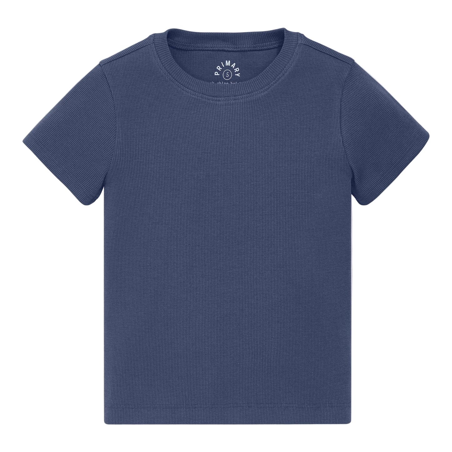 Sun-Washed Navy Ribbed Tee