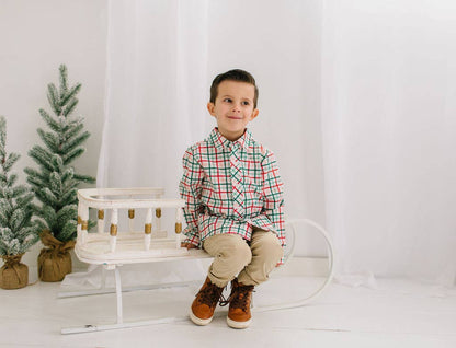 Holiday Plaid Button Down