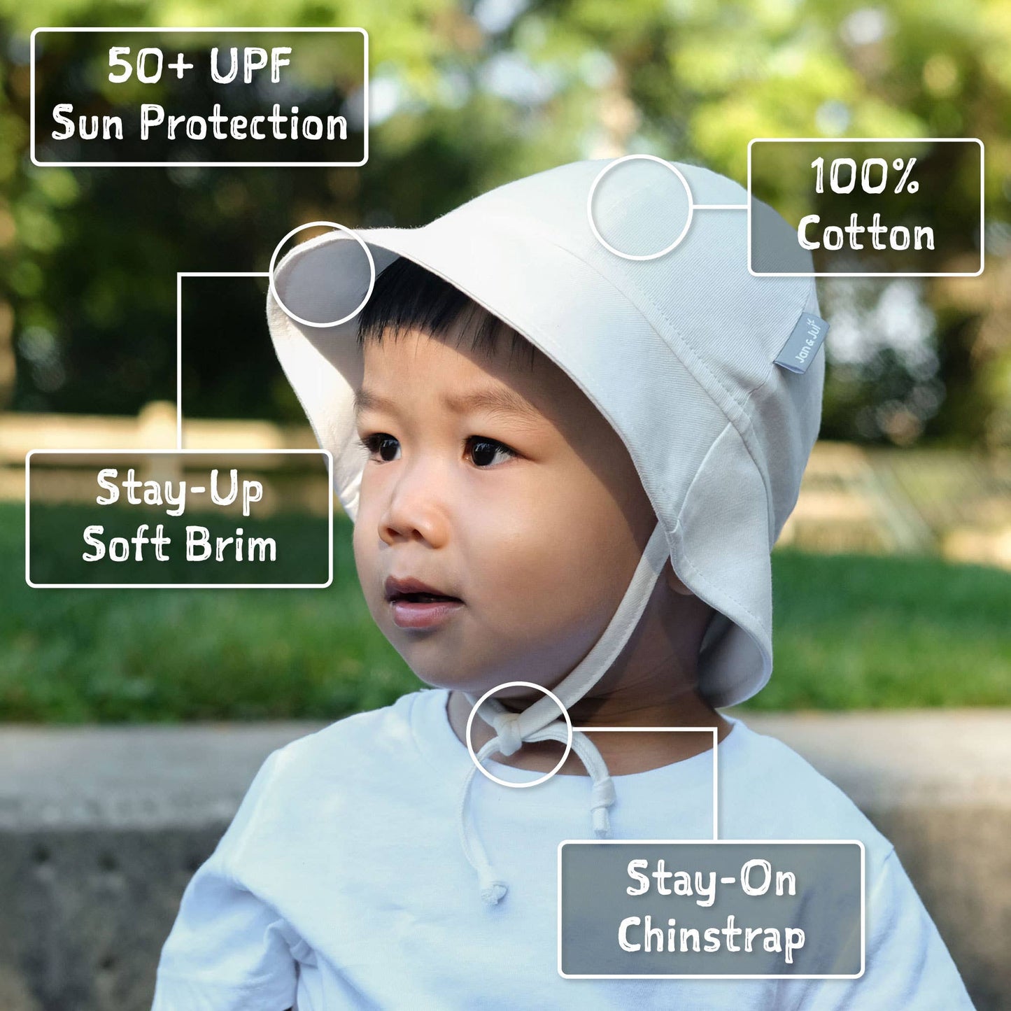 Juniper Green Cozy Cotton Baby Bucket Hat