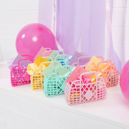 Blush Pink Retro Basket Jelly Bag - Mini
