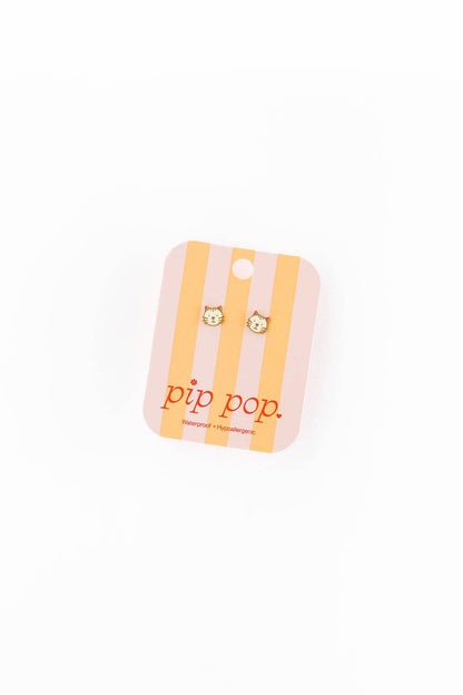 Cat Stud Earrings