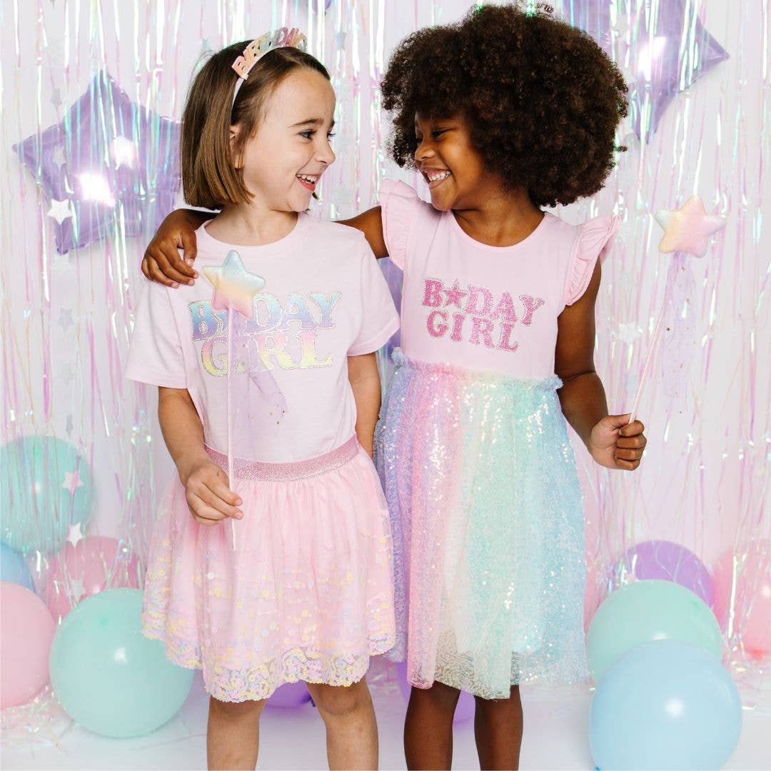 Pastel Rainbow Birthday T-Shirt
