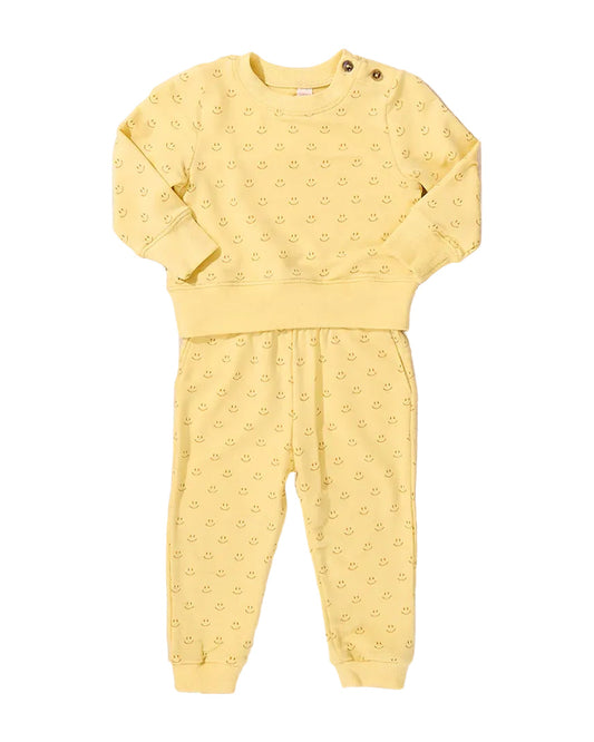 Baby Jax Jogger Set - Smiley
