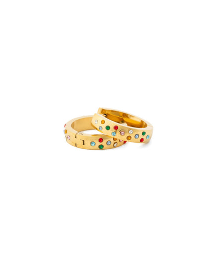 Confetti Hoop Earrings