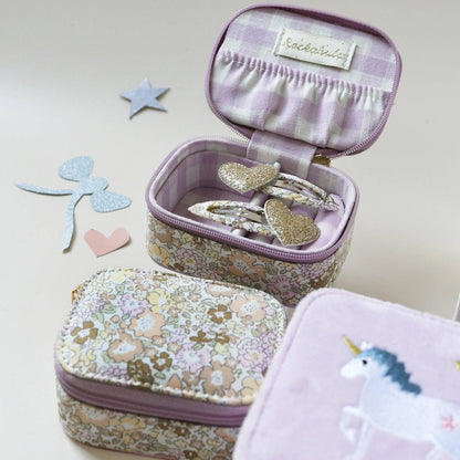 Fairytale Floral Heart Clips