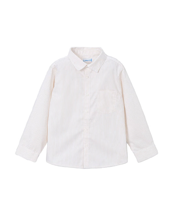 Basic Long Sleeve Button-Up Latte