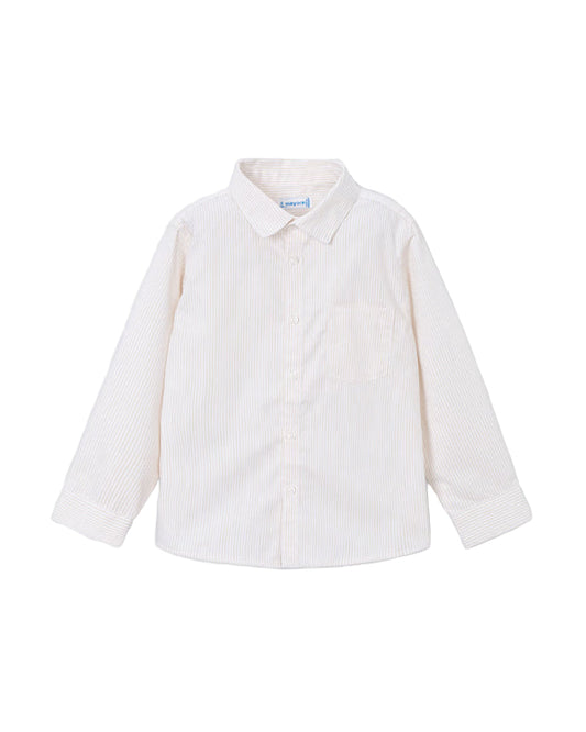 Basic Long Sleeve Button-Up Latte