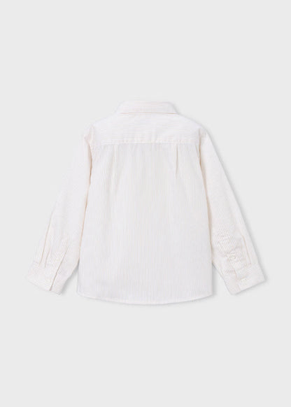 Basic Long Sleeve Button-Up Latte