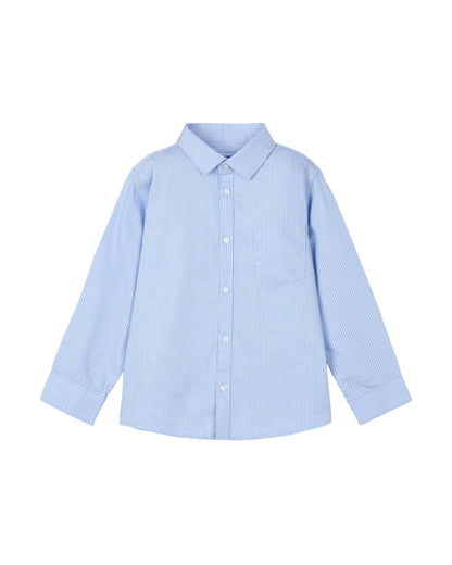 Basic Long Sleeve Button-Up Light Blue