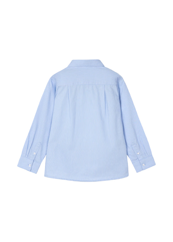 Basic Long Sleeve Button-Up Light Blue