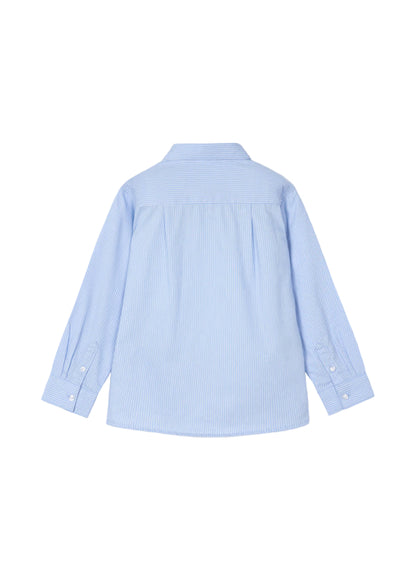 Basic Long Sleeve Button-Up Light Blue