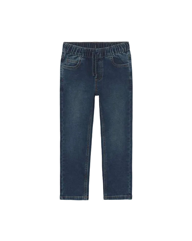 Soft denim jogger pants