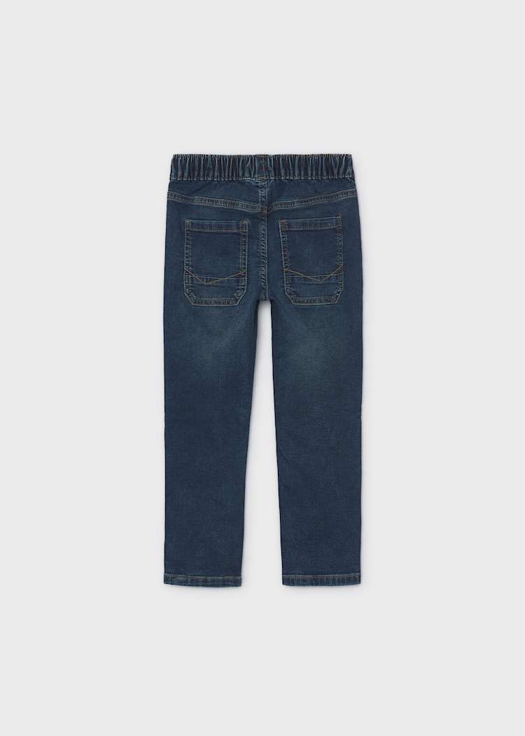 Soft denim jogger pants