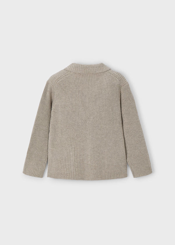 Knit Jacket Mole Melange