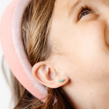 Turquoise Bar Earrings
