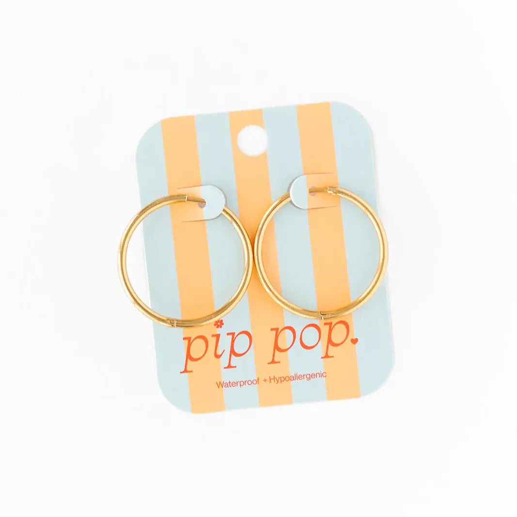 Endless Hoop Thin Gold